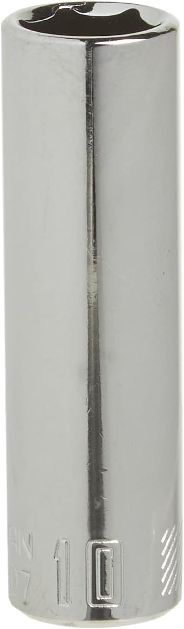 CRAFTSMAN Deep Socket. Metric. 1/4-Inch Drive. 10mm. 6-Point (CMMT44407)