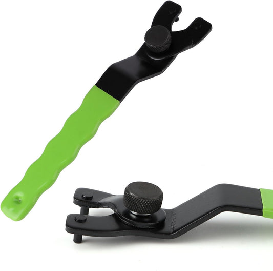 Adjustable Pin Wrench for Angle Grinder Machine.Grinder Spanner ?Wrench (Green)